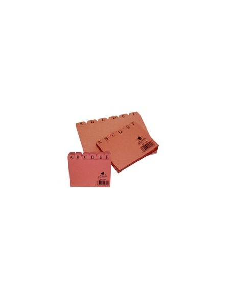 INDICE FICHEROS CARTON CUERO A Z 95X65 MM Nº 1